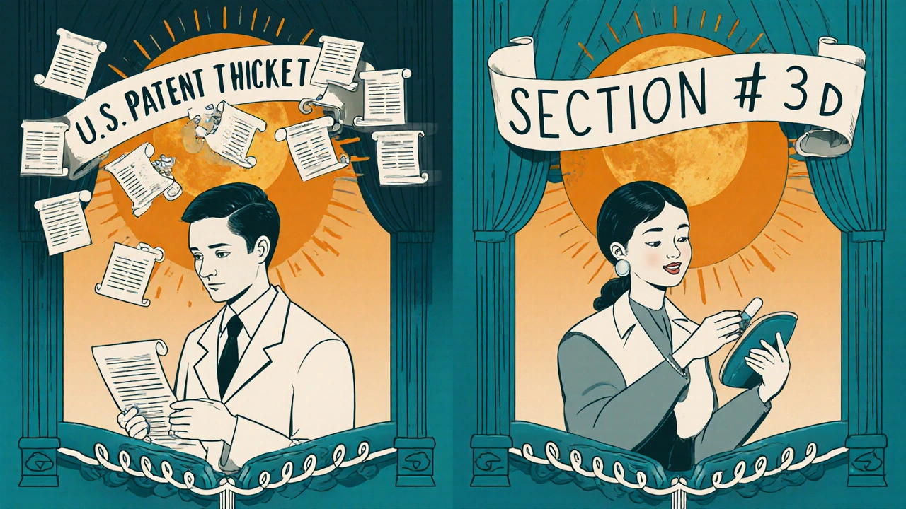 Contrasting patient experiences: high cost in U.S. vs. affordable generic in India.