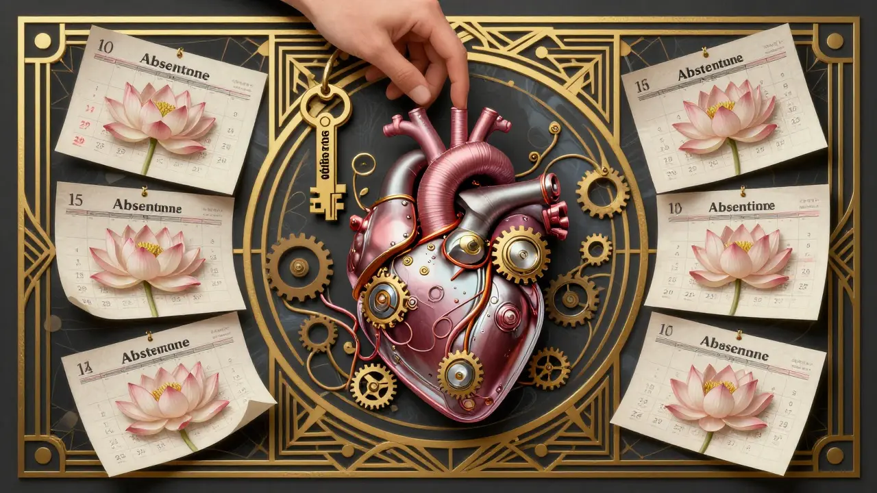 A mechanical liver transplant with gears and blooming flowers, symbolizing survival after six months of sobriety.