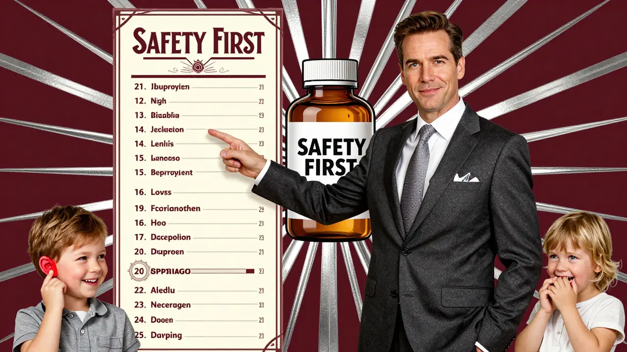 Pediatrician explaining weight-based dosing chart for children's fever medicine