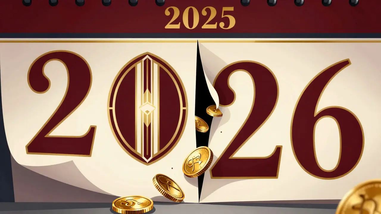 Calendar turning to 2026 with coins falling, symbolizing expiring tax credits