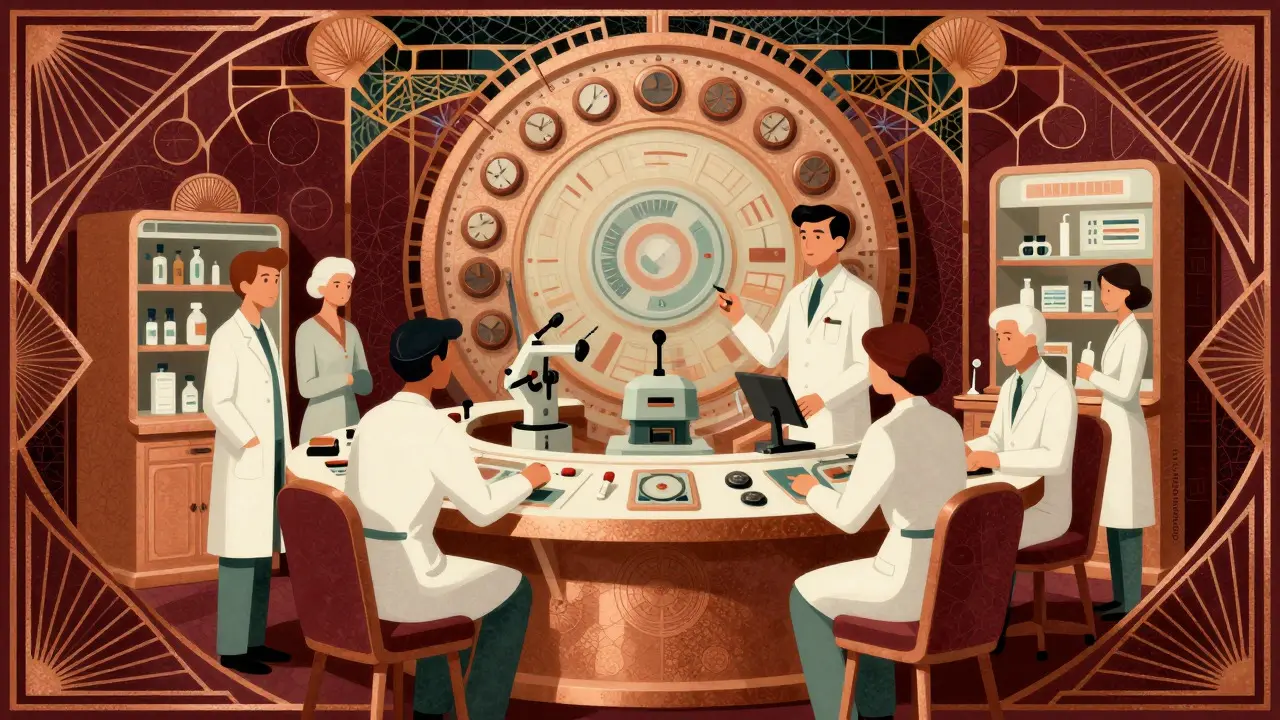 Art Deco team managing automated pharmacy inventory systems