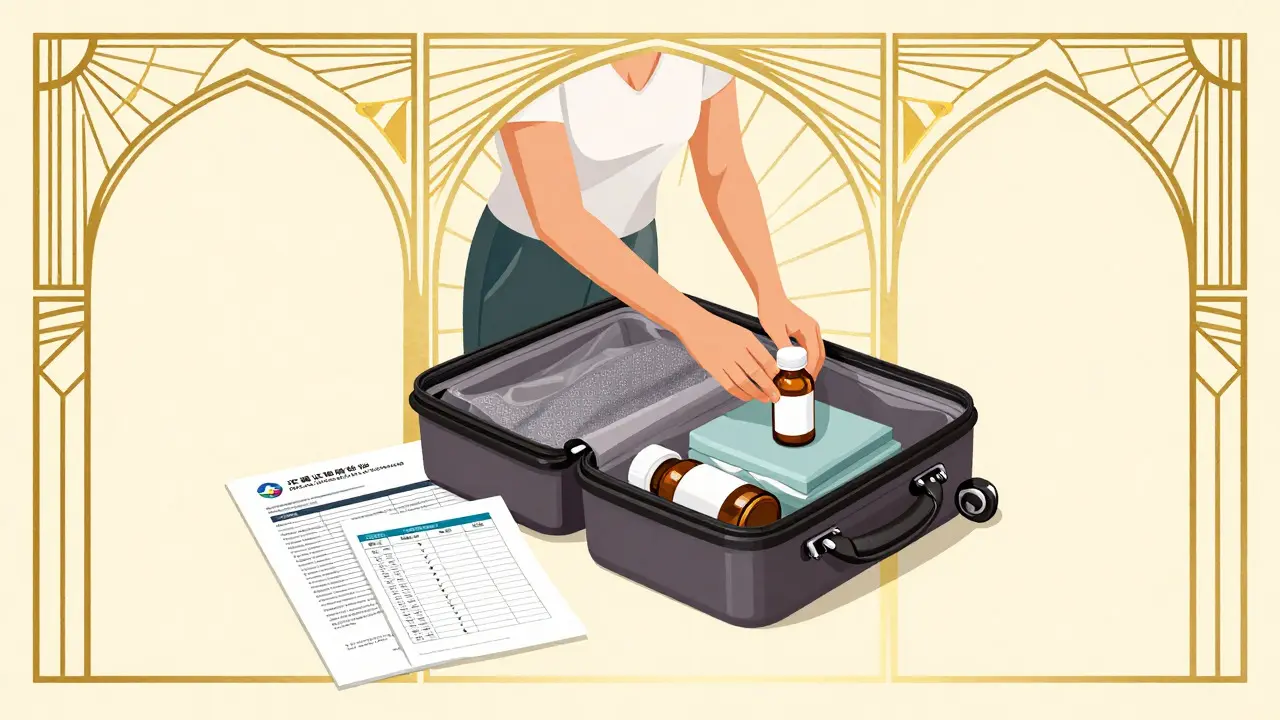 Packing meds safely for international travel